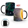 Muggar 350 ml Solsystem Magic Coffee Mug Creative Color Changing Funny Ceramic Te Milk Breakfast Cup Gifts For Friend Children