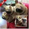 Decorazione del partito Palloncini Foil Pug Cifre Elio Cane Forma animale Palloncini Bambini Compleanno Decorazioni di nozze Palloncini gonfiabili Giocattoli