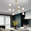 Pendant Lamps Nordic Hanglamp Lights Glass Restaurant LED Living Room Luminaire Hanging Lamp Ceiling