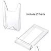 Jewelry Pouches Bags Pouches Acrylic Plate Stands Plastic Display Holders Picture Clear Mini Easels To Pictures Or Drop Delivery Pac Dhzg4