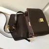 Designer top handtag M44876 POCHETTE clutch väskor Lyx dam plånböcker fyrkantig handväska med axelrem messenger crossbody väska i äkta läder Präglad väska