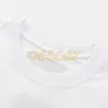 디자이너 남성 T 셔츠 여성 패션 FOX LETTER PRINT TEES UNISEX ROUND NECK T SHIRTS 크기 XS-L