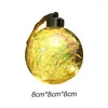 Christmas Decorations 2022 LED Transparent Interior View Tree Shape Creative Pendant Bulb Ball Lighting Xmas Deco