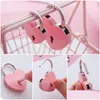 Door Locks Whole 7 Colors Heart Shaped Concentric Lock Metal Mitcolor Key Gym Toolkit Package Building Supplies Drop D4221579