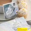 Cupcake Metal Bokmärke med Tassel Wedding Favors and Gifts Party Souvenirs Baby Shower Favor Supplies