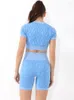 Women's Tracksuits Summer Women's Short Sets Zipper Crop Top Suits With Shorts Two Piece Fashion Print Female Clothing Fitness Sexy