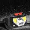 Headlamps COB LED Headlamp Sensor Headlight Wave Induction USB Charging Torch Waterproof Outdoor Camping Work Lights