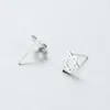 Stud Earrings S925 Sterling Silver Six-pointed Star Hexagram Of David Fashion Jewelry