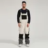 Pantaloni da sci spessi uomo donna tuta da sci dritta tuta bavaglino impermeabile inverno caldo antivento sport all'aria aperta snowboard