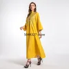Etniska kl￤der Eid Mubarak Marockan Caftan Evening Dresses Abaya Dubai Turkiet Muslimsk kl￤nning Kvinna Kimono Embroidery Dashiki Robe Islam