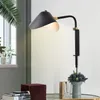 Wall Lamps Modern Lamp E27 Black Adjustable Light For Loft Bedroom Bedside Living Room Nordic Miroir Led Salle De Bain