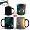 Muggar 350 ml Solsystem Magic Coffee Mug Creative Color Changing Funny Ceramic Te Milk Breakfast Cup Gifts For Friend Children