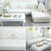 Housses de chaise blanc dentelle canapé serviette fleur meubles canapé couverture housses salon décor pour accoudoir dossier siège