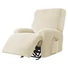 Chair Covers Recliner Sofa Cover Elastic Split All-inclusive Relax Slipcover Velvet Lounge Armchair With Side Pocket