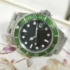 Vintage Edition Men's Watches Antique BP Factory Mens Automatic Watch Men Black Green Alloy Bezel Steel Date 50th Anniversary252u