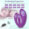 Beauty Items New Couple Vibrator Triple Vagina Stimulator With Wireless Remote Control Rechargeable Vibrating Clitoris sexy Toy For