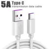 5A Super szybkie ładowanie USB Szybkie ładowanie 1m 3 stopy typu C USB Synchronizowanie danych Synchronizę dla Samsung S8 S20 Uwaga 10 LG Huawei Mate 30 Pro