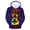 Herrtröjor Animal Crossing 3D Personlighet Casual Ströja Sweatshirt Dropship Men/Women Cute Hooded Clothing Fashion för barn