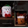 Decorazioni natalizie sacchetti di caramelle snowman snowman regalo sacchetti di stoffa di mele borse per la festa per la festa di Natale bomboniere