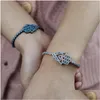 Charm Bracelets High Quality Adjustable Tennis Bracelet For Women Rose Gold Color Balck Blue Green Black Birthstone Turquoises Fine Dhhz3