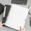 Svartvit A4 Folding PP File Box Mapp Portable Pad Pen Tray Office Metting Ficka