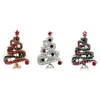 Pimler broşlar kristal Noel ağacı bowknot yılı için fl colorfl rhinestone çan kalp atışı klip broş pimleri dhkpn teslim