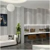 Bakgrundsbilder 3D Selfadhesive Textile Wallpaper European Stripe Wall Sticker Bedroom Living Room TV Bakgrund Creative Drop Delivery H DH10S