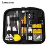 LeEcnuo 148 16 PCS Watch Repair Tool Kit Metal Justering Set Band Case Opener Link Spring Bar Remover Watchmaker Tools Watch3002