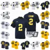 Fotbollströjor Anpassade Michigan Football Jersey 94 Kris Jenkins 99 Cam Goode Kalel Mullings Eyabi Anoma German Green Kody Jones Mason