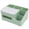 Multi-function Desktop Pen Holder Office School Storage Case Colorful Plastic Box Desk cil Organizer Paper