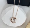 Chan 5 Netlace New in Luxury Fine Jewelry Chain Necklace for Womens Pendant K Gold Heart Designer Mashing Coco Crush with Backing Box