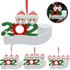 Decorações de interiores Diy Nome DIY Bênçãos PVC Máscara Máscara de neve Treça de Natal Pingente Ornamento Carro Adorável decoração