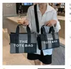 Shopping Bags Fashion Totes Large Capacity Autumn New Alphabet Women's Shoulder Bag Embroidery Jean Tote Bags Handbags 0010239S