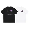 Luxury Fashion Brand Mens T Shirt Devil Letter Print Short Sleeve Round Neck Summer Loose T-Shirt Top Black White