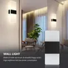 Wall Lamp Modern 3W LED Light Up Down Sconce Spot Lighting Home Bedroom Fixture-Black Warm White