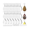 Sleutelhangers Lanyards Sublimatie Blank Oorbellen Onvoltooide Teardrop Warmteoverdracht Afdrukken Hanger Voor Sieraden Diy Maken Drop Deliv Dhxew