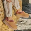 Boots New Winter Retro Women Snow Warm Suede Leather Lazy Loafers Shoes Woman Lady Female Flat Bottine Botas Mujer 221215