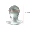 Beauty Items Crystal 60mm Big Glass Anal Plug Expander Butt Plugs Huge Ball Dildo Vagina Dilator sexy Toys For Couples