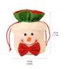 Dekoracje świąteczne torba cukierków Santa Snowman Elk Prezent Torby jabłkowe torba sznurka na świąteczne przyjęcie domowe gości