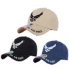 Nakış Beyzbol Şapkası Airsoft Spor Taktik Donanma SEAL Ordu Kapaklar Snapback Şapka Pamuk Kemik Ayarlanabilir Erkek ABD Açık Şapkalar