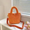 Bolsas de cosméticos Mulheres Little Corduroy ombro Bolsa de ombro feminino Bola de lona fêmea Totas de bolsa de pano de pano vintage casual para menina bolsa para menina