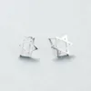 Stud Earrings S925 Sterling Silver Six-pointed Star Hexagram Of David Fashion Jewelry
