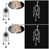 Nabel Klingelknopf Ringe Niedliche Vintage Schwarzer Stein Quaste Körperschmuck Piercings Edelstahl Anhänger Piercing Baumeln Für Frauen D Dh0Ta