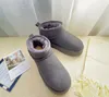 Kadın Ultra Mini Çizme Tasarımcı Platformu kar Botları Erkekler Gerçek Deri Sıcak Ayak Bileği Kürk Patik Lüks Ayakkabı EU35-44