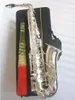 New Silvering Jupiter Alto Sax JAS-700Q Saxophone Mib Tune E Plat Instrument de Musique Corps en Laiton Plaqué Argent Clé avec Embouchure