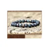 Beaded Mens Lava Rock Essential Oil Diffuser Armband For Women Natural Stone Magnetic Wood P￤rlor Charm Diy Fashion Jewelry i Dr Dhahw