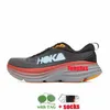 Botas de motocicleta hk um tênis de corrida bondi8 bondi clifton 8 utilidade preta corredora branca sneaker fuma