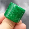 Кластерные кольца натуральное кольцо Jadeite Amulet Fashion китайский шарм ювелирные украшения