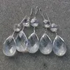 Lustre cristal 20 pcs/lot cristaux de verre clair prismes de lampe pièces suspendus goutte pendentifs bricolage accessoires décor