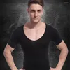 Herren-Körperformer, Herren-Taillen-Bauch-T-Shirts, Haltungskorrektur, Bauchunterwäsche, männliche Kompressions-Shapewear